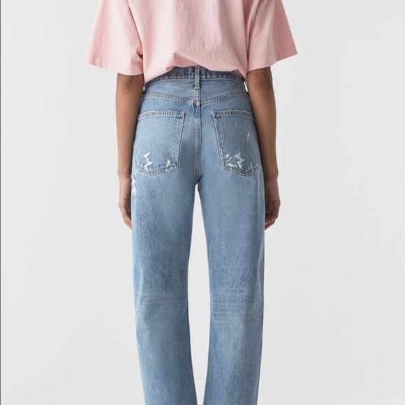 AGOLDE 90'S MID RISE LOOSE FIT JEANS IN FALL OUT - Picture 3 of 8